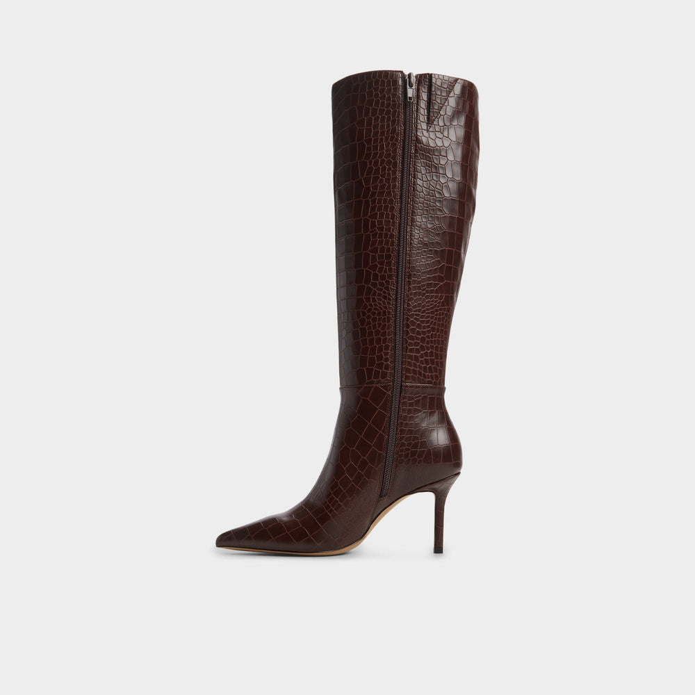 Saphiria Dark Brown Women's Tall Boots - Knee-high boot, Stiletto heel | Aldo on sale