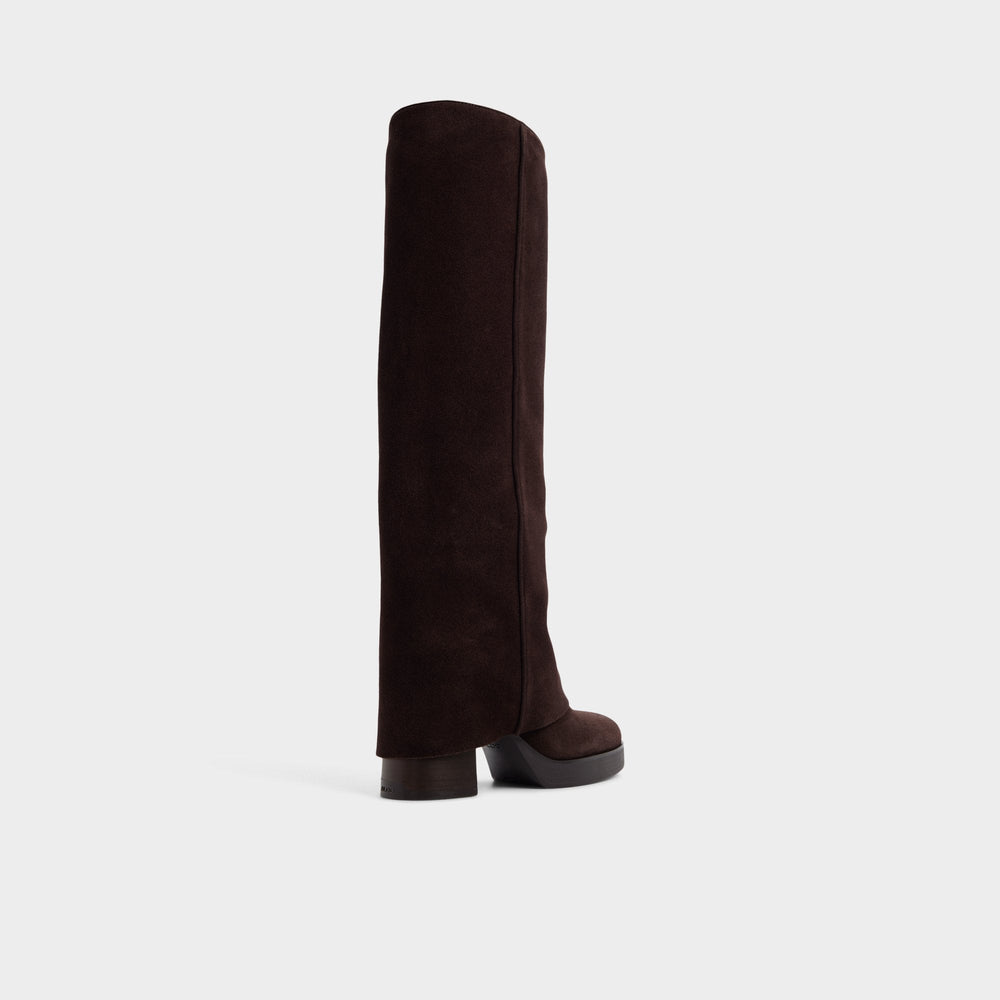 Maeveh in Dark Brown - Knee-high boot, Platform | Aldo discount