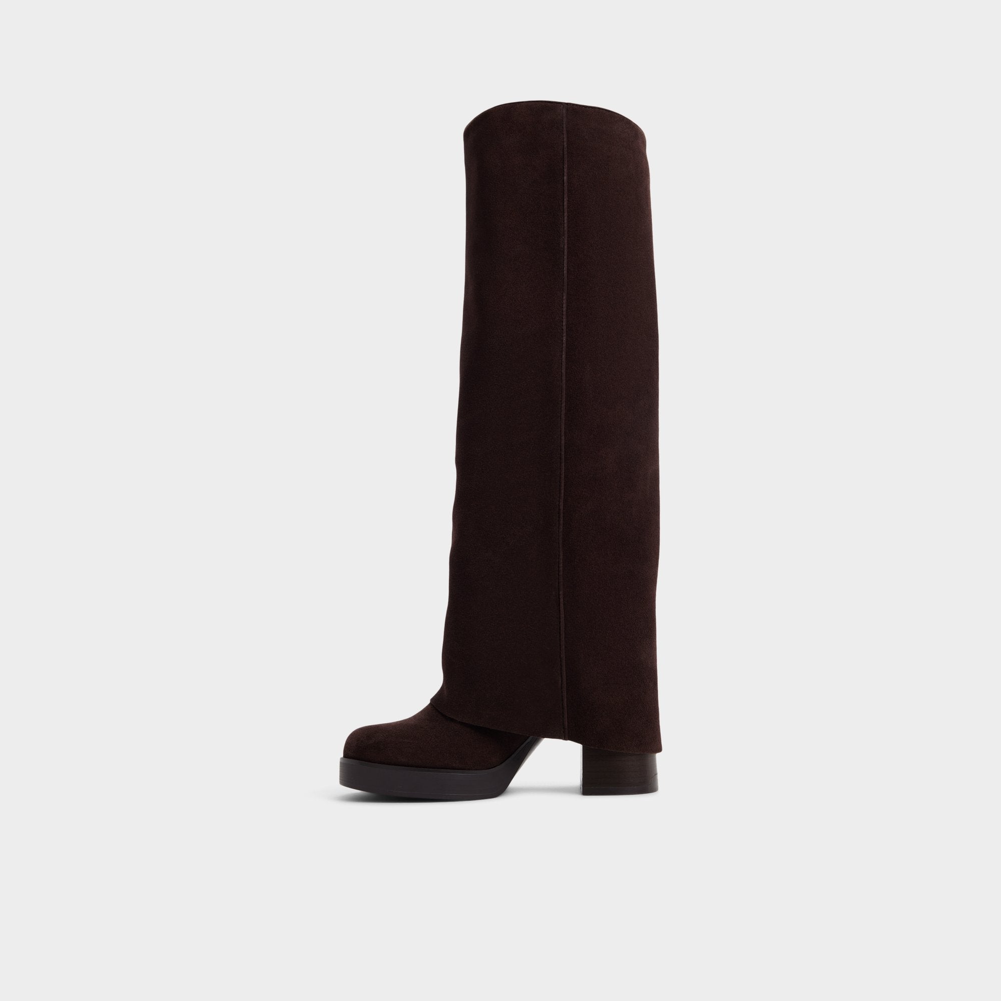 Maeveh in Dark Brown - Knee-high boot, Platform | Aldo discount