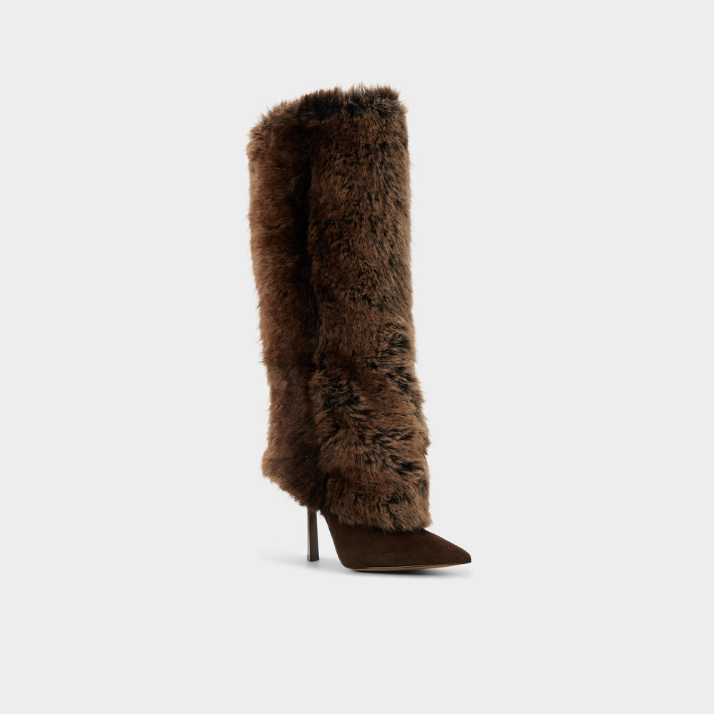 Lennore in Dark Brown 14163383 - Knee-high boot, Stiletto heel | Aldo on sale