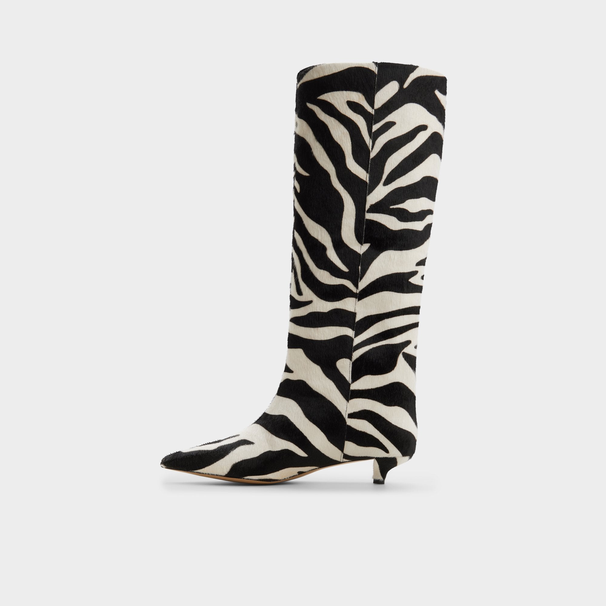 Gabelia in White Black - Knee-high boot, Kitten heel | Aldo online