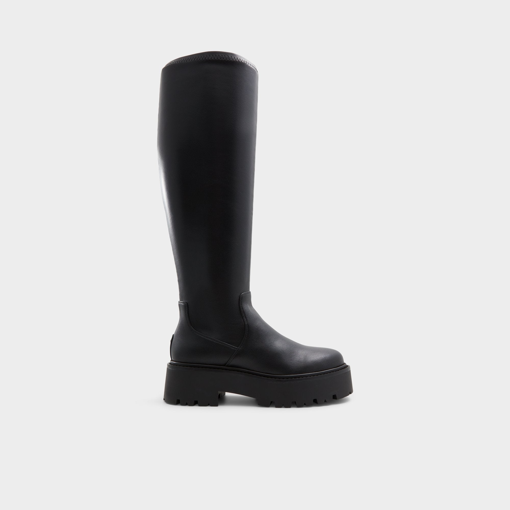 Carelden Black Women's Tall Boots - Knee-high boot, Lug sole | Aldo outlet