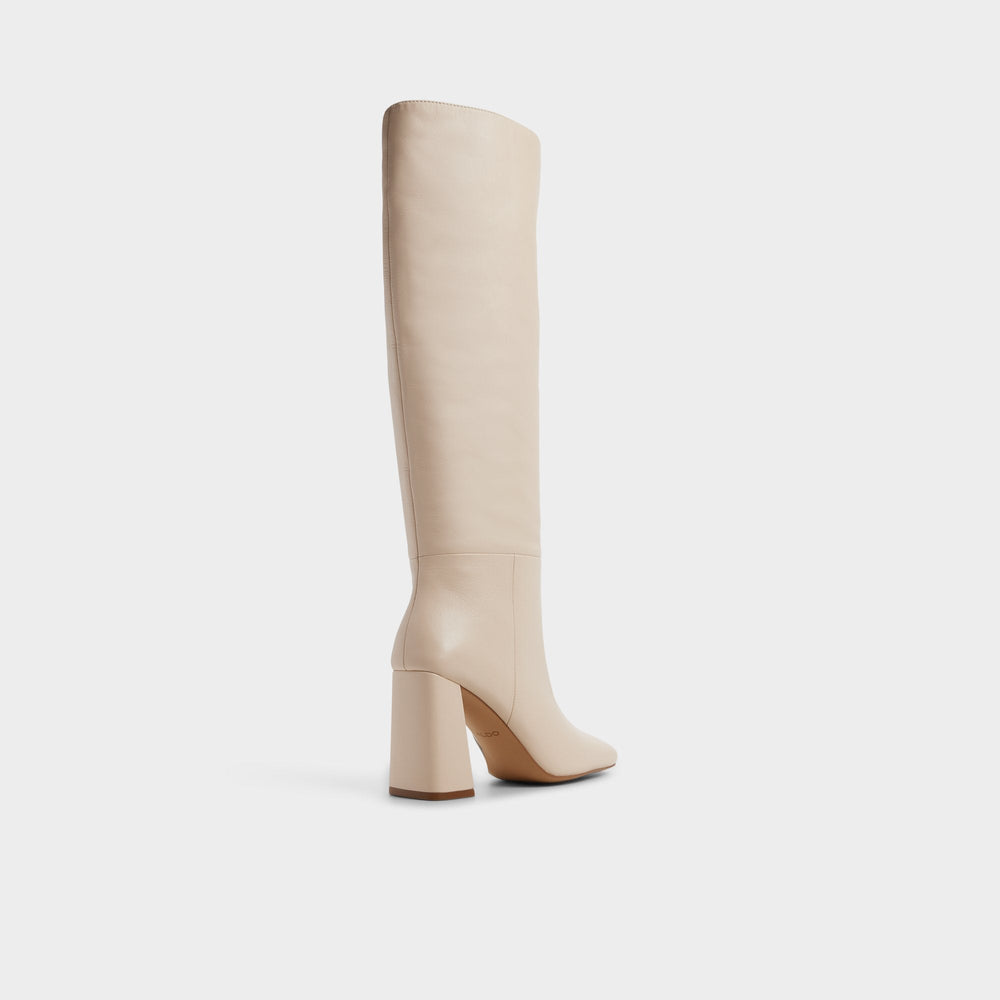 Helana in Cream - Knee-high boot, Block heel | Aldo for sale