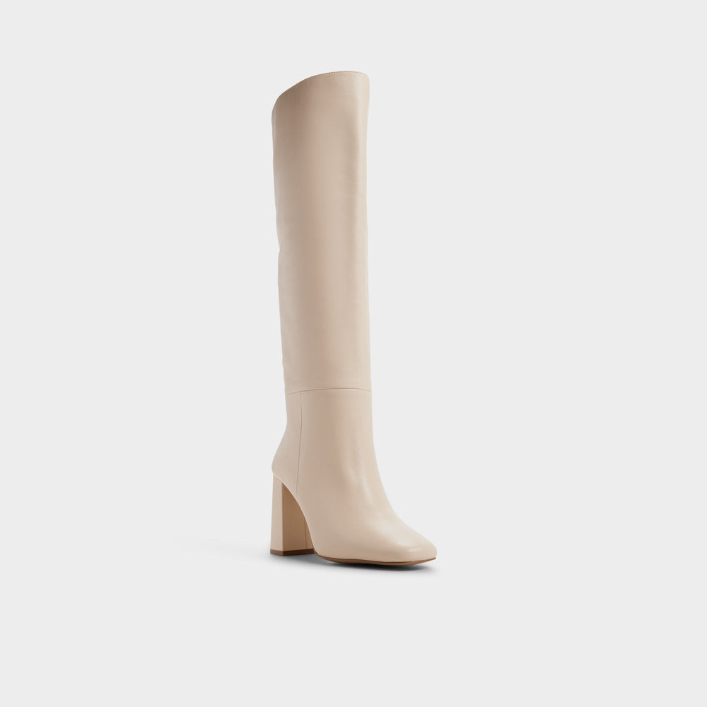 Helana in Cream - Knee-high boot, Block heel | Aldo for sale