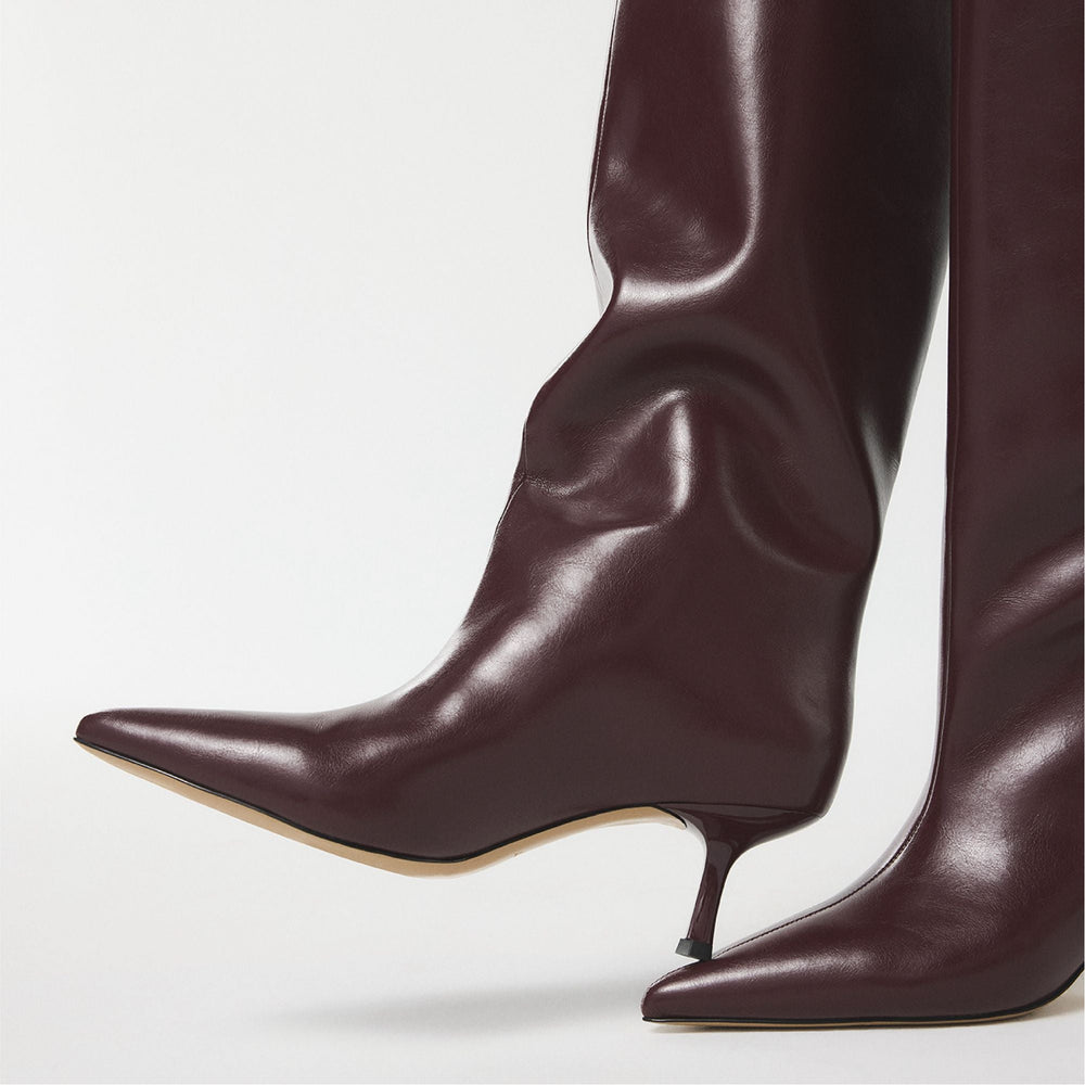 Selora in Burgundy - Knee-high boot, Stiletto heel | Aldo sale