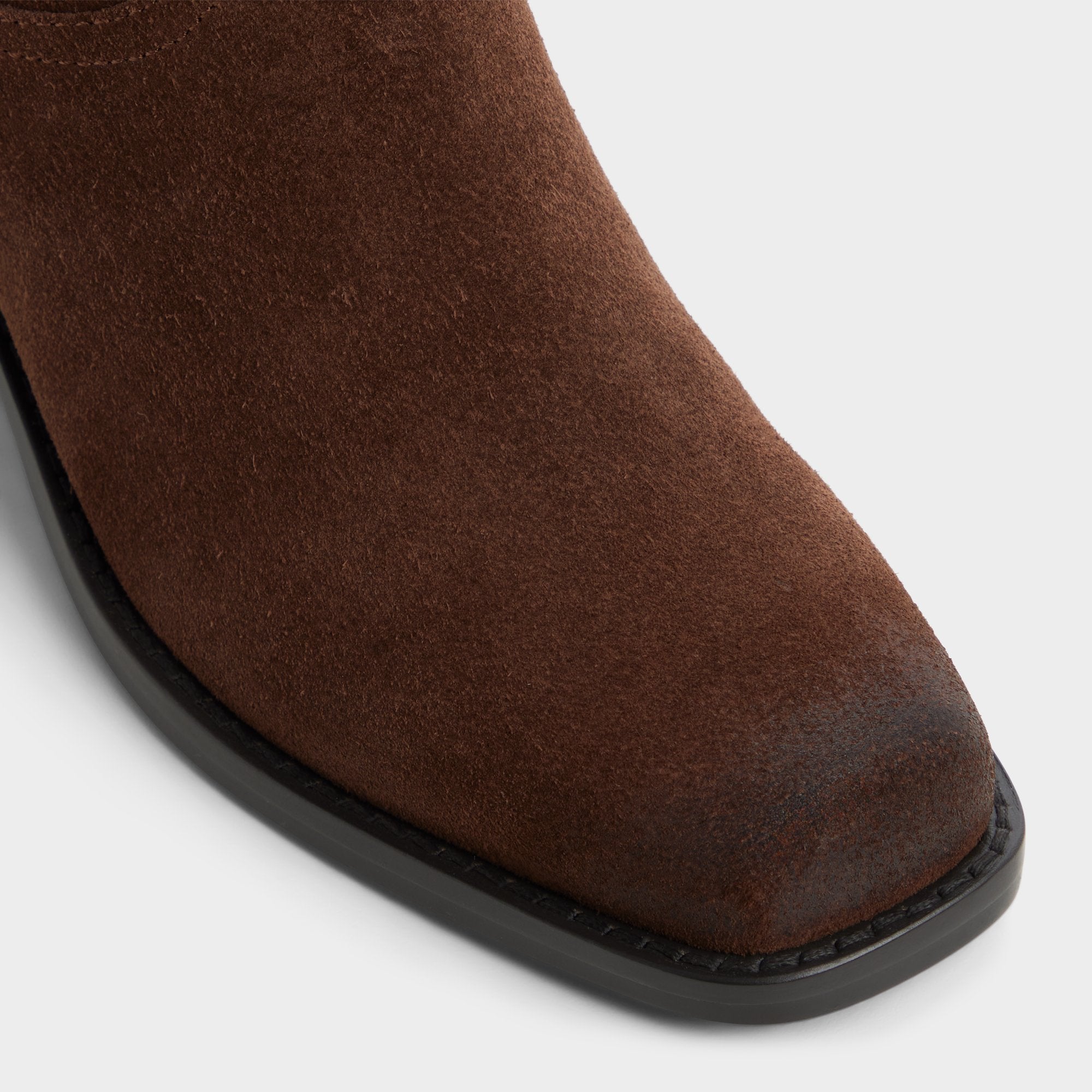 Emberlyn in Dark Brown 14163446 - Knee-high western boot, Cup sole | Aldo outlet