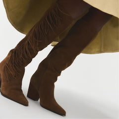 Kaelya in Dark Brown - Knee-high boot, Block heel | Aldo on sale