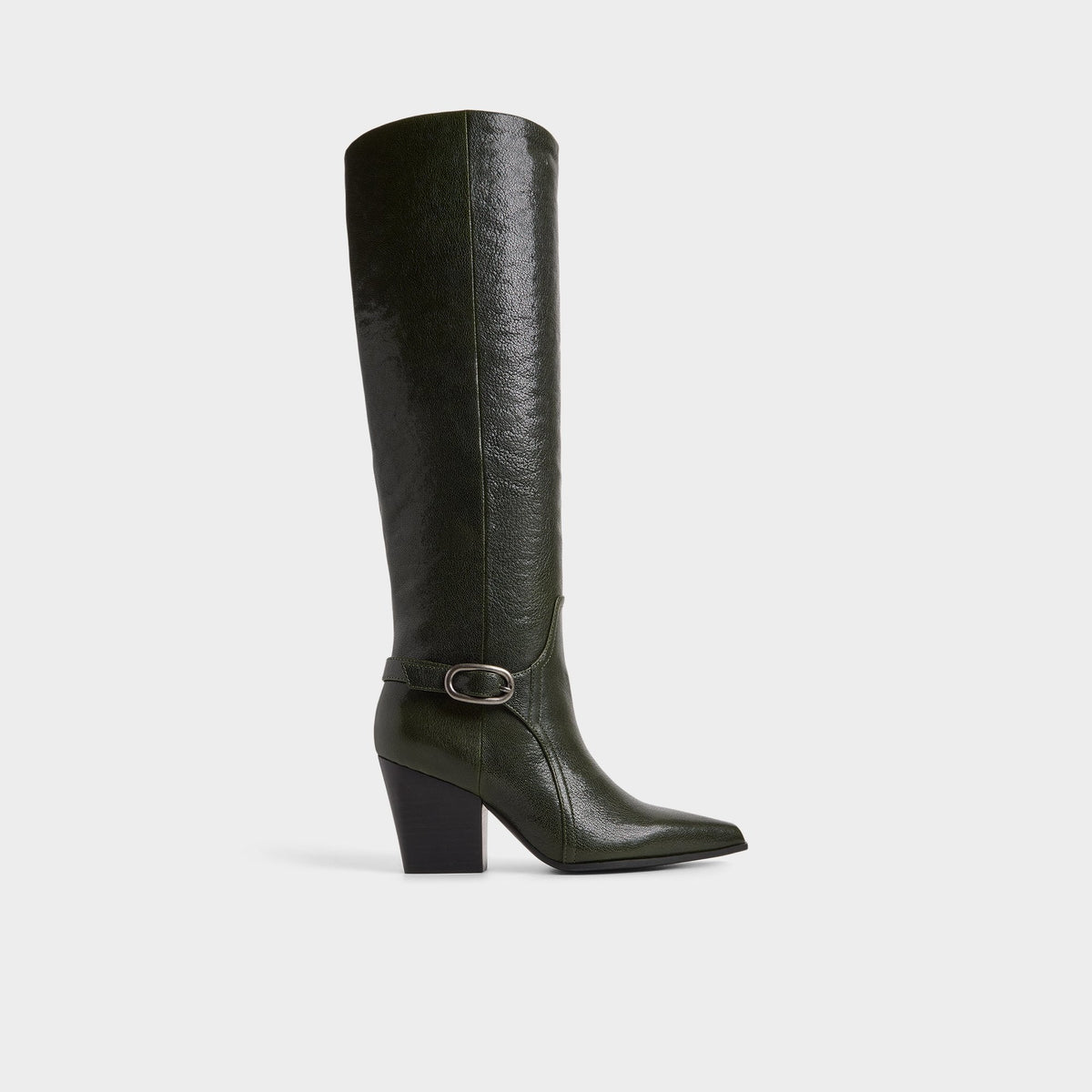 Saddle in Dark Green - Knee-high boot, Block heel | Aldo online