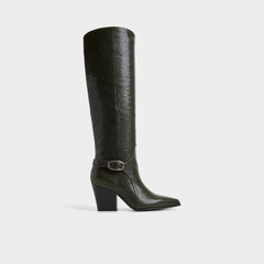 Saddle in Dark Green - Knee-high boot, Block heel | Aldo online