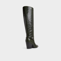 Saddle in Dark Green - Knee-high boot, Block heel | Aldo online