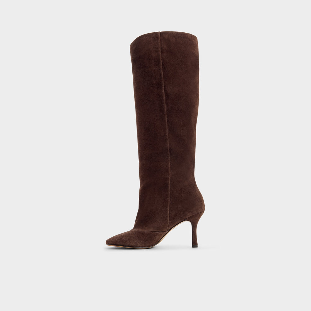 Frankey in Dark Brown - Knee-high boot, Stiletto heel | Aldo outlet