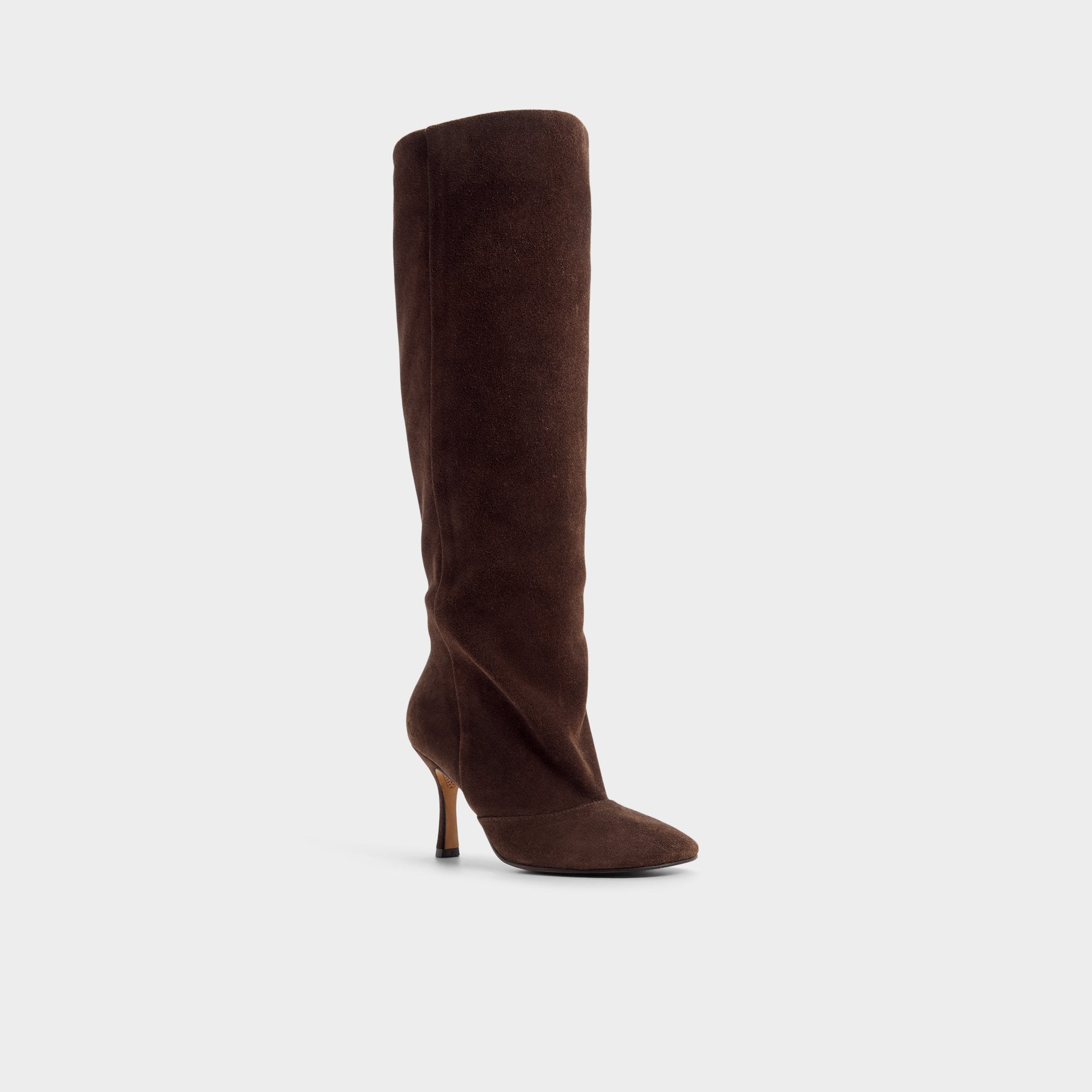Frankey in Dark Brown - Knee-high boot, Stiletto heel | Aldo outlet