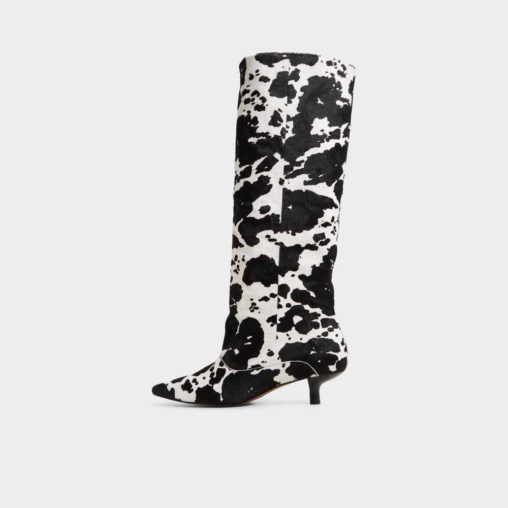 Everose in White Black - Knee-high boot, Kitten heel | Aldo on sale