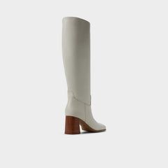 Elyze in White Bone - Knee-high boot, Block heel | Aldo online