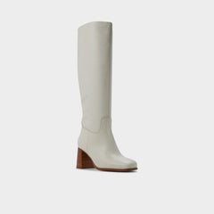 Elyze in White Bone - Knee-high boot, Block heel | Aldo online
