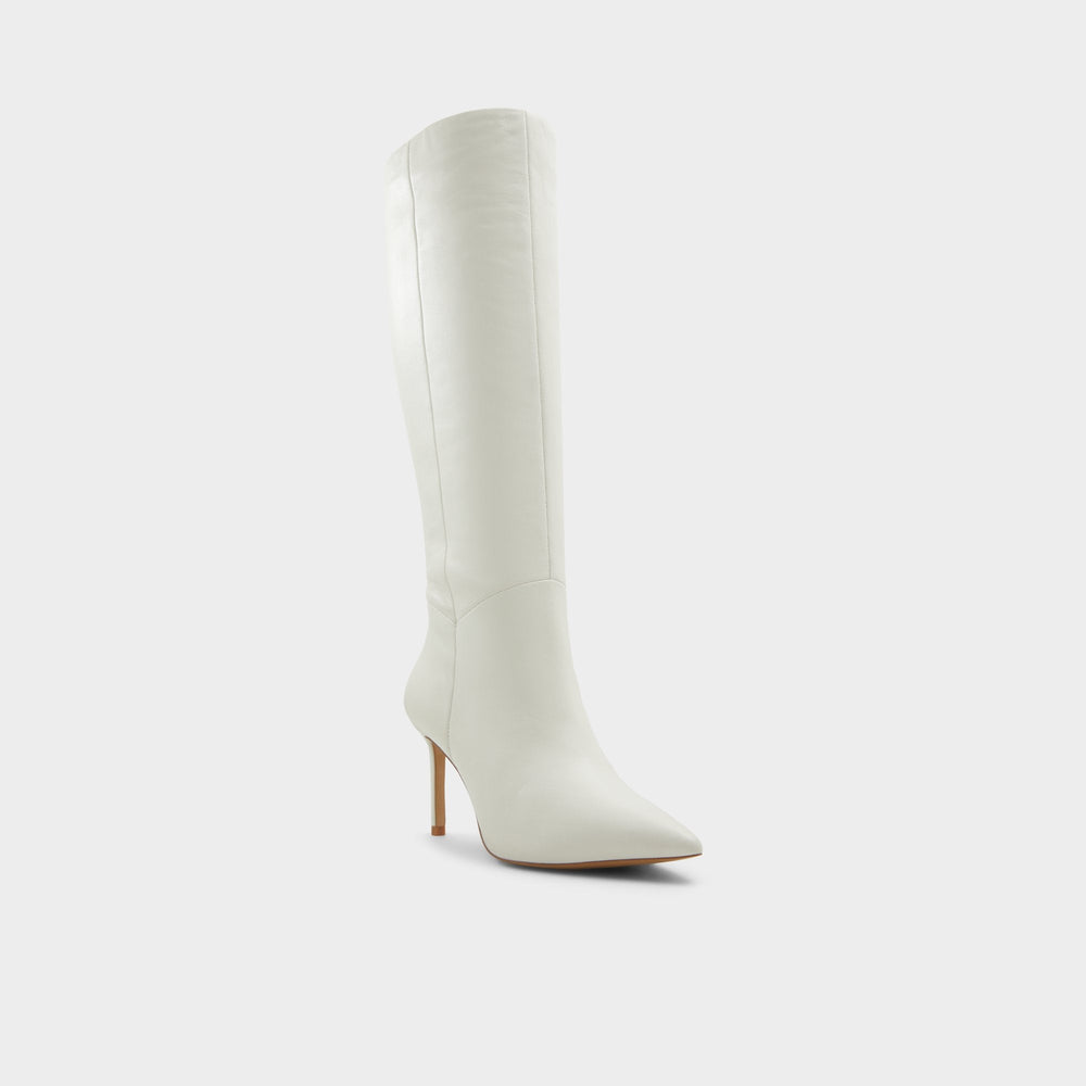 Laroche White/Bone Women's Tall Boots - Knee-high boot, Stiletto heel | Aldo for sale