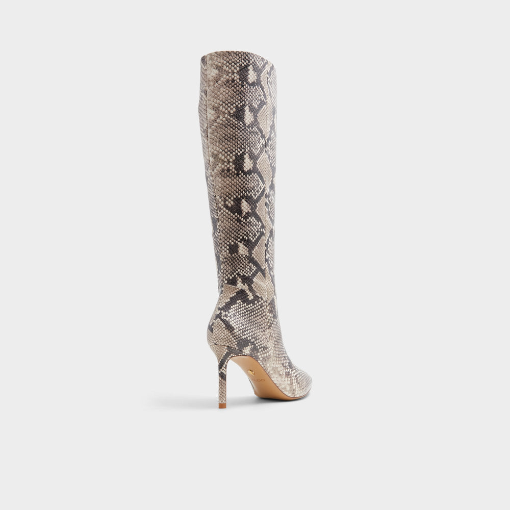 Laroche Beige Overflow Women's Tall Boots - Knee-high boot, Stiletto heel | Aldo sale