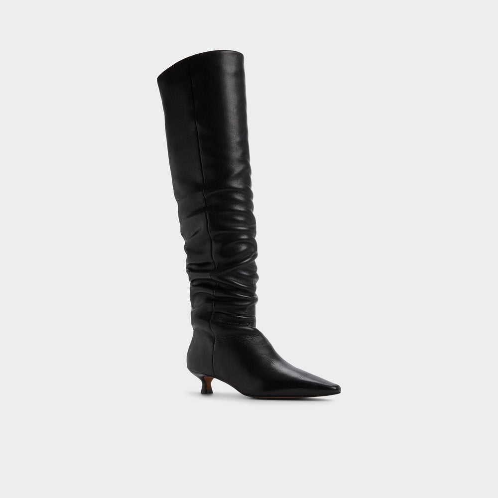 Muttsee Black Women's Tall Boots - Over-the-knee boot, Kitten heel | Aldo on sale