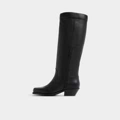 Emberlyn in Black - Knee-high western boot, Cup sole | Aldo online
