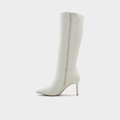 Laroche-wc White/Bone Women's Tall Boots - Knee-high boot, Stiletto heel | Aldo online