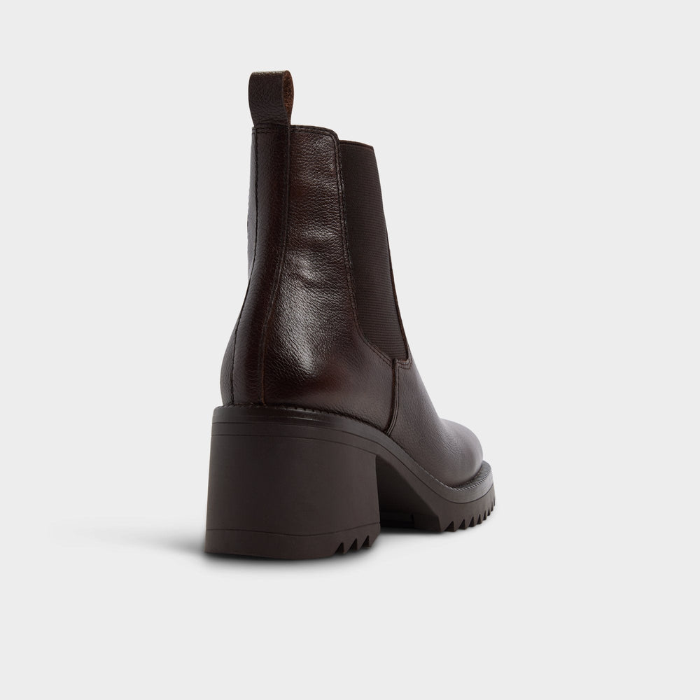Anneliese in Medium Brown - Chelsea boot, Lug sole | Aldo sale