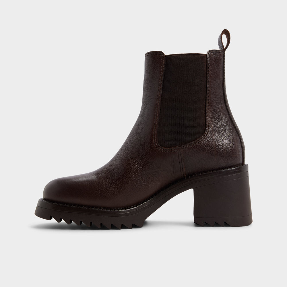 Anneliese in Medium Brown - Chelsea boot, Lug sole | Aldo sale