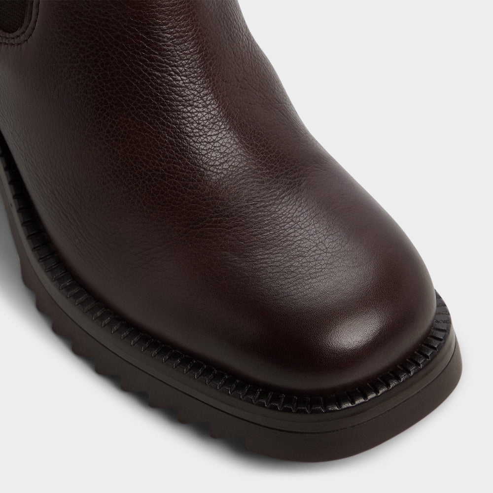 Anneliese in Medium Brown - Chelsea boot, Lug sole | Aldo sale