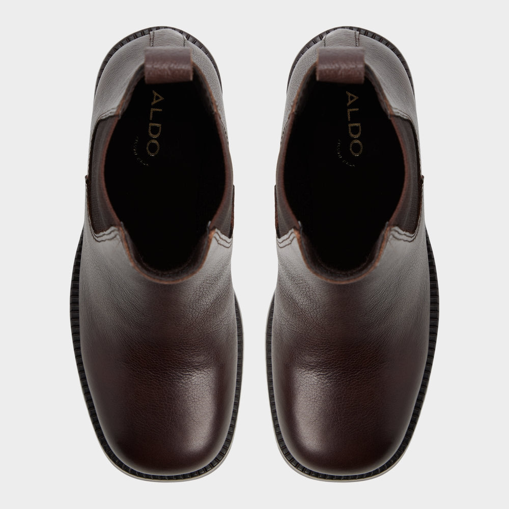 Anneliese in Medium Brown - Chelsea boot, Lug sole | Aldo sale