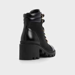 Mariettia in Black - Lace-up boot, Lug sole | Aldo outlet