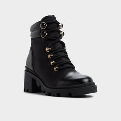 Mariettia in Black - Lace-up boot, Lug sole | Aldo outlet