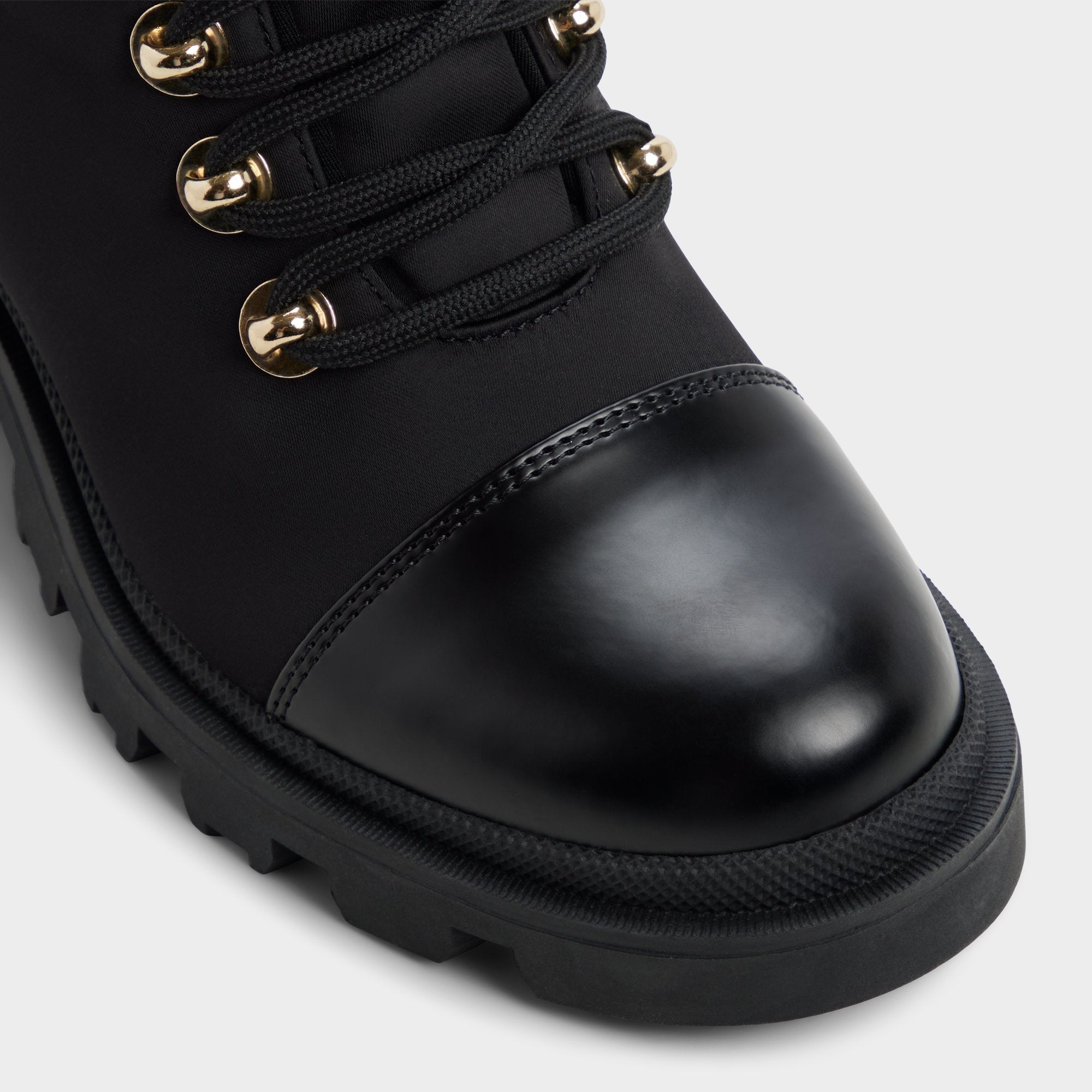 Mariettia in Black - Lace-up boot, Lug sole | Aldo outlet