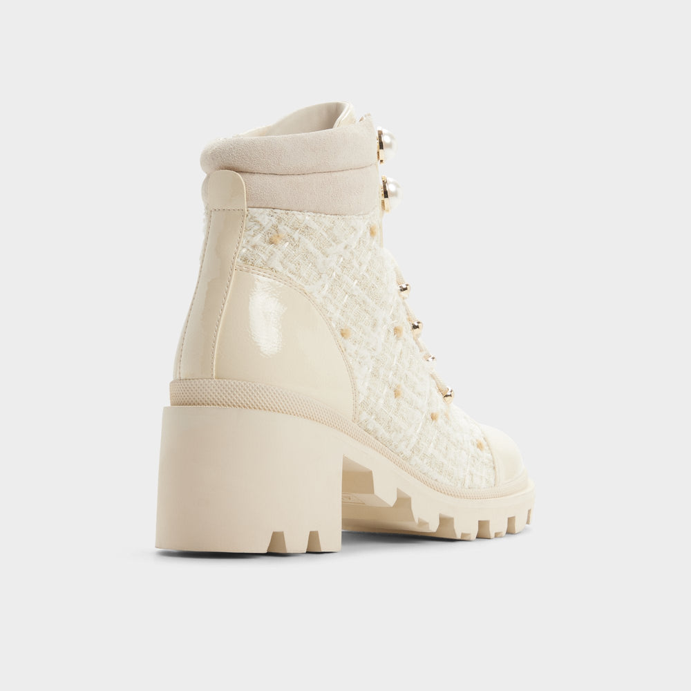 Mariettia in Other White - Lace-up boot, Lug sole | Aldo on sale