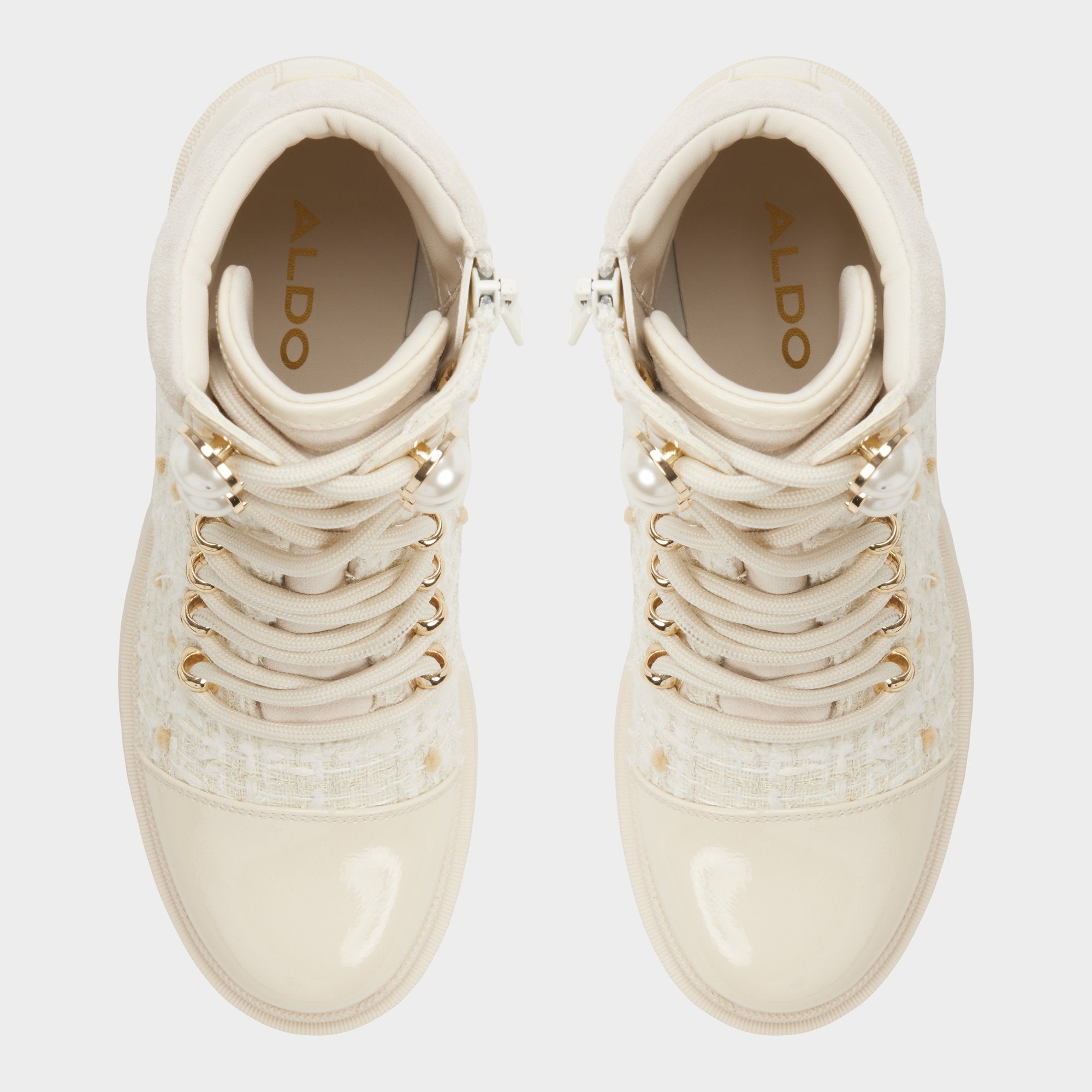 Mariettia in Other White - Lace-up boot, Lug sole | Aldo on sale