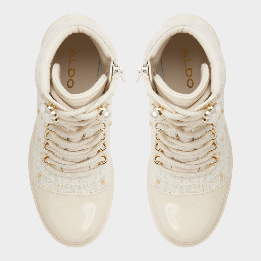 Mariettia in Other White - Lace-up boot, Lug sole | Aldo on sale