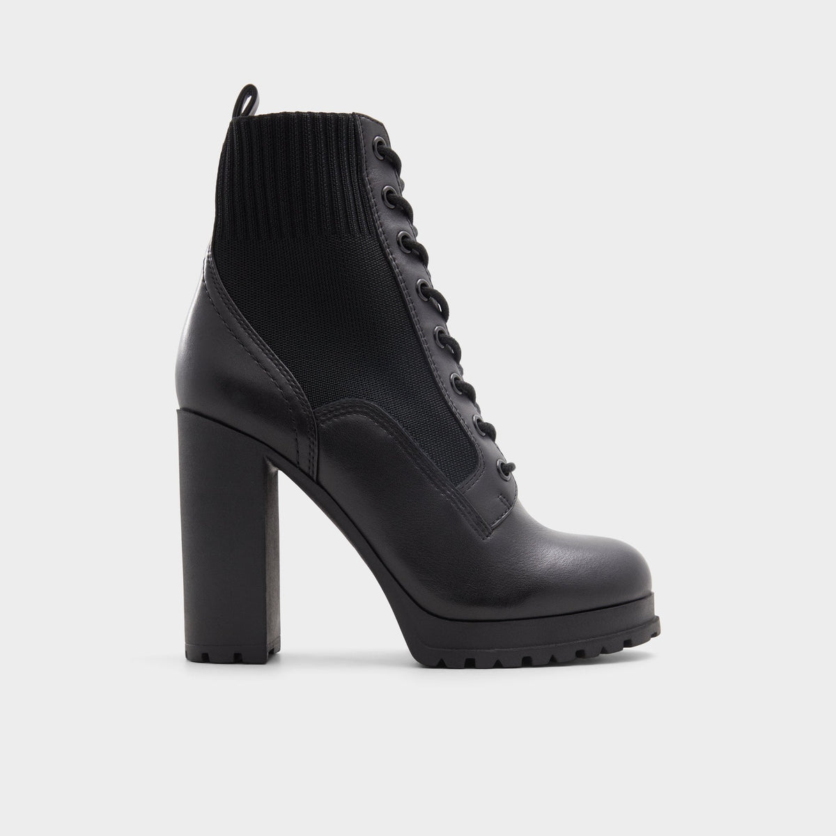 Rebellious Black Women's Combat boots - Combat ankle boot, Lug sole | Aldo for sale
