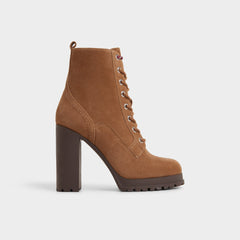Rebelliously in Light Brown - Combat ankle boot, Lug sole | Aldo outlet