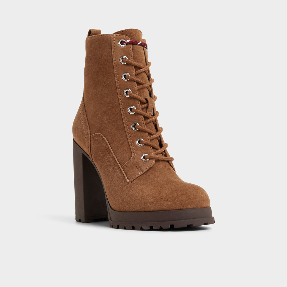Rebelliously in Light Brown - Combat ankle boot, Lug sole | Aldo outlet