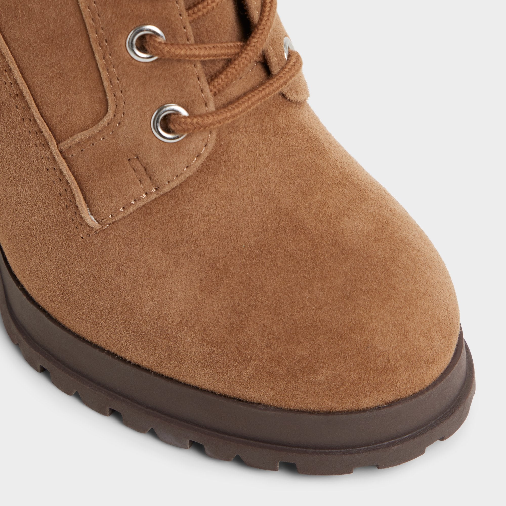Rebelliously in Light Brown - Combat ankle boot, Lug sole | Aldo outlet