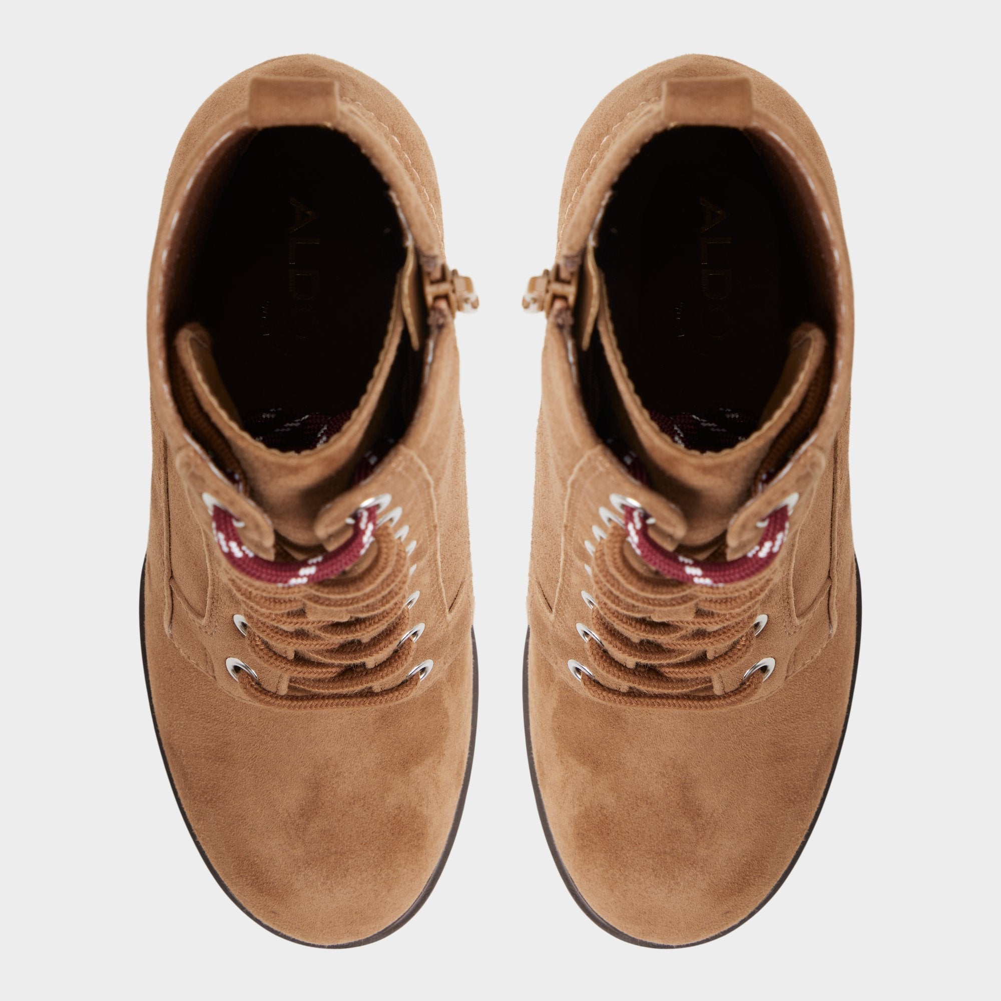 Rebelliously in Light Brown - Combat ankle boot, Lug sole | Aldo outlet