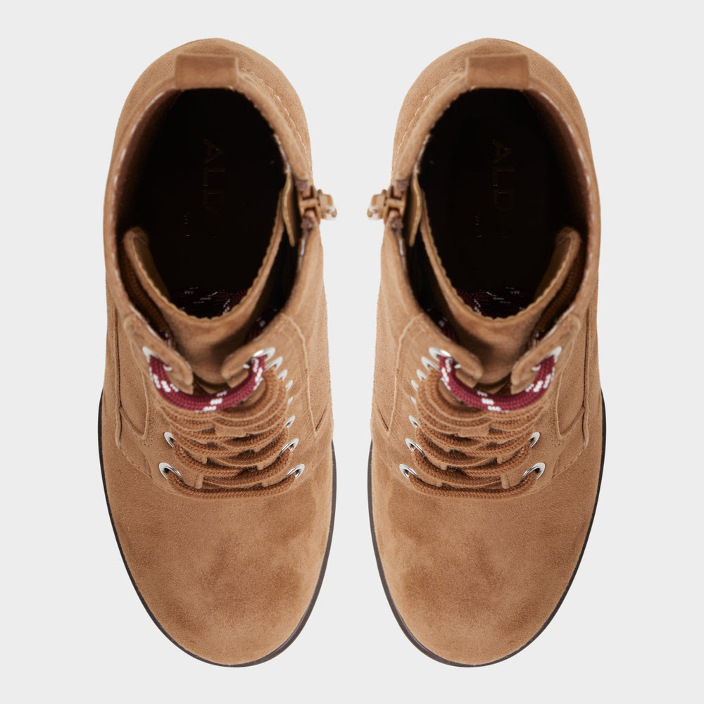 Rebelliously in Light Brown - Combat ankle boot, Lug sole | Aldo outlet