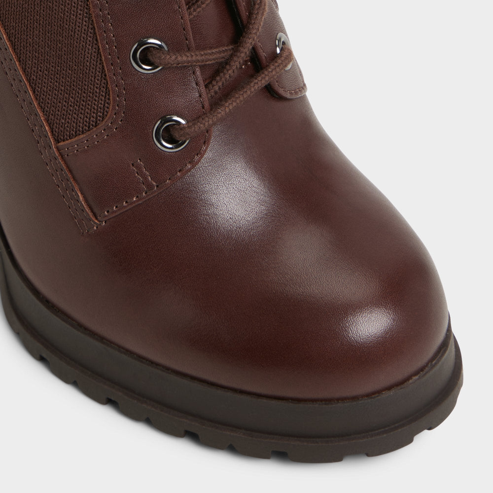 Rebellious in Other Brown - Combat ankle boot, Lug sole | Aldo on sale