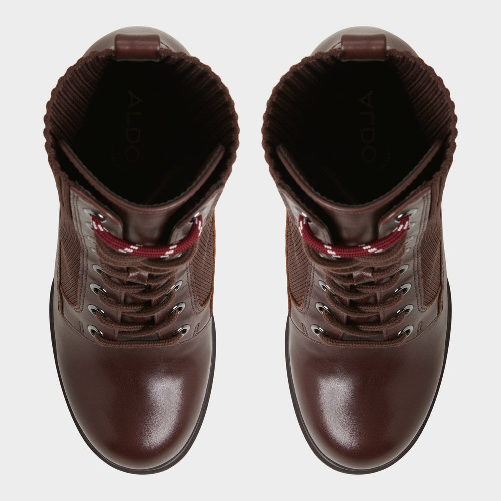 Rebellious in Other Brown - Combat ankle boot, Lug sole | Aldo on sale