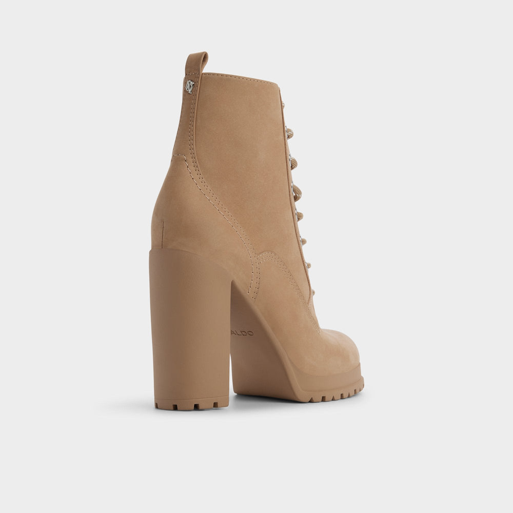 Rebelliously in Medium Beige - Combat ankle boot, Lug sole | Aldo online