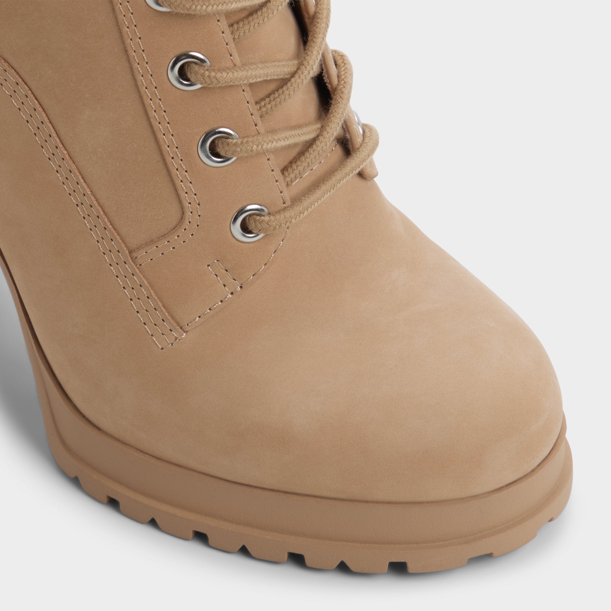 Rebelliously in Medium Beige - Combat ankle boot, Lug sole | Aldo online