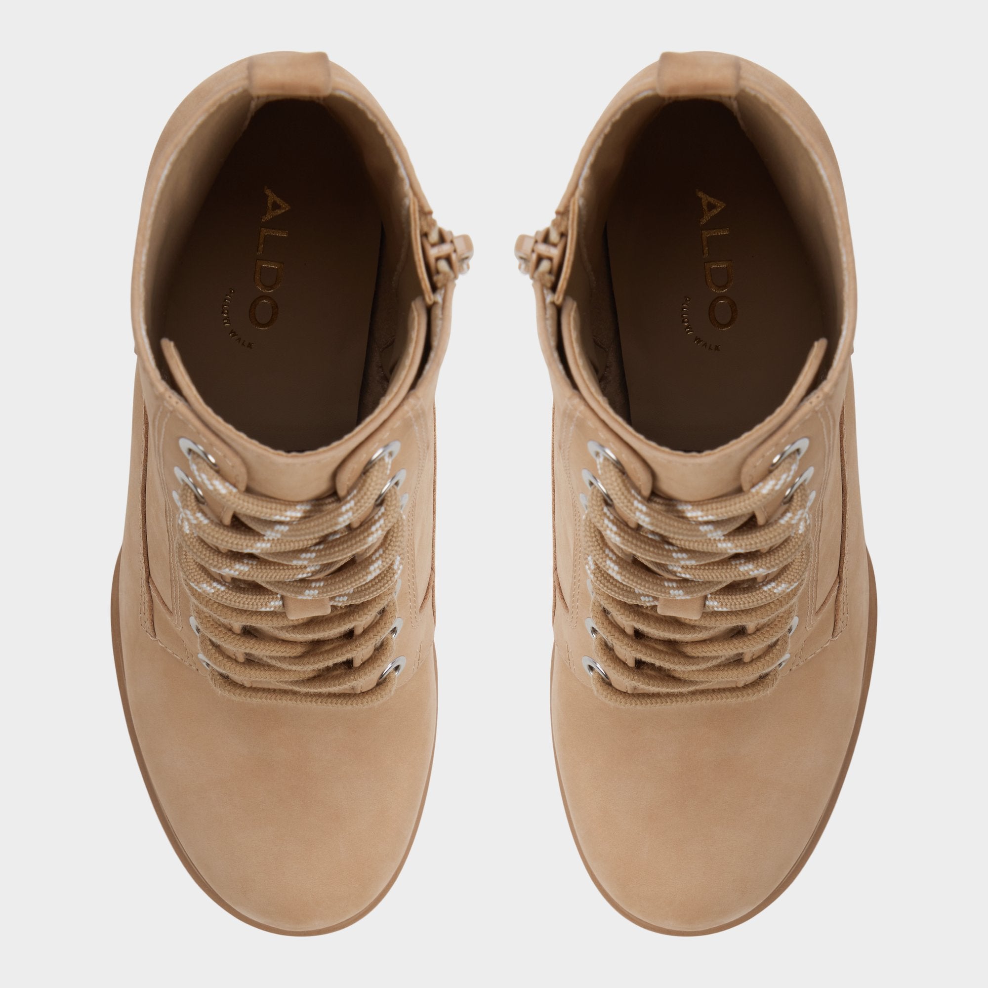 Rebelliously in Medium Beige - Combat ankle boot, Lug sole | Aldo online
