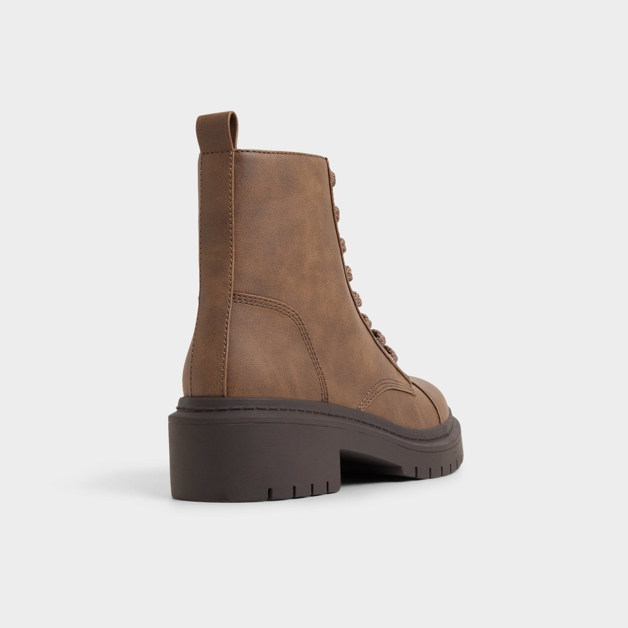 Goer in Medium Brown - Combat ankle boot, Lug sole | Aldo discount