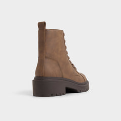 Goer in Medium Brown - Combat ankle boot, Lug sole | Aldo discount
