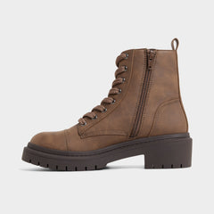 Goer in Medium Brown - Combat ankle boot, Lug sole | Aldo discount
