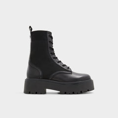 Talaleryknit Black Women's Combat boots - Combat ankle boot, Black | Aldo sale