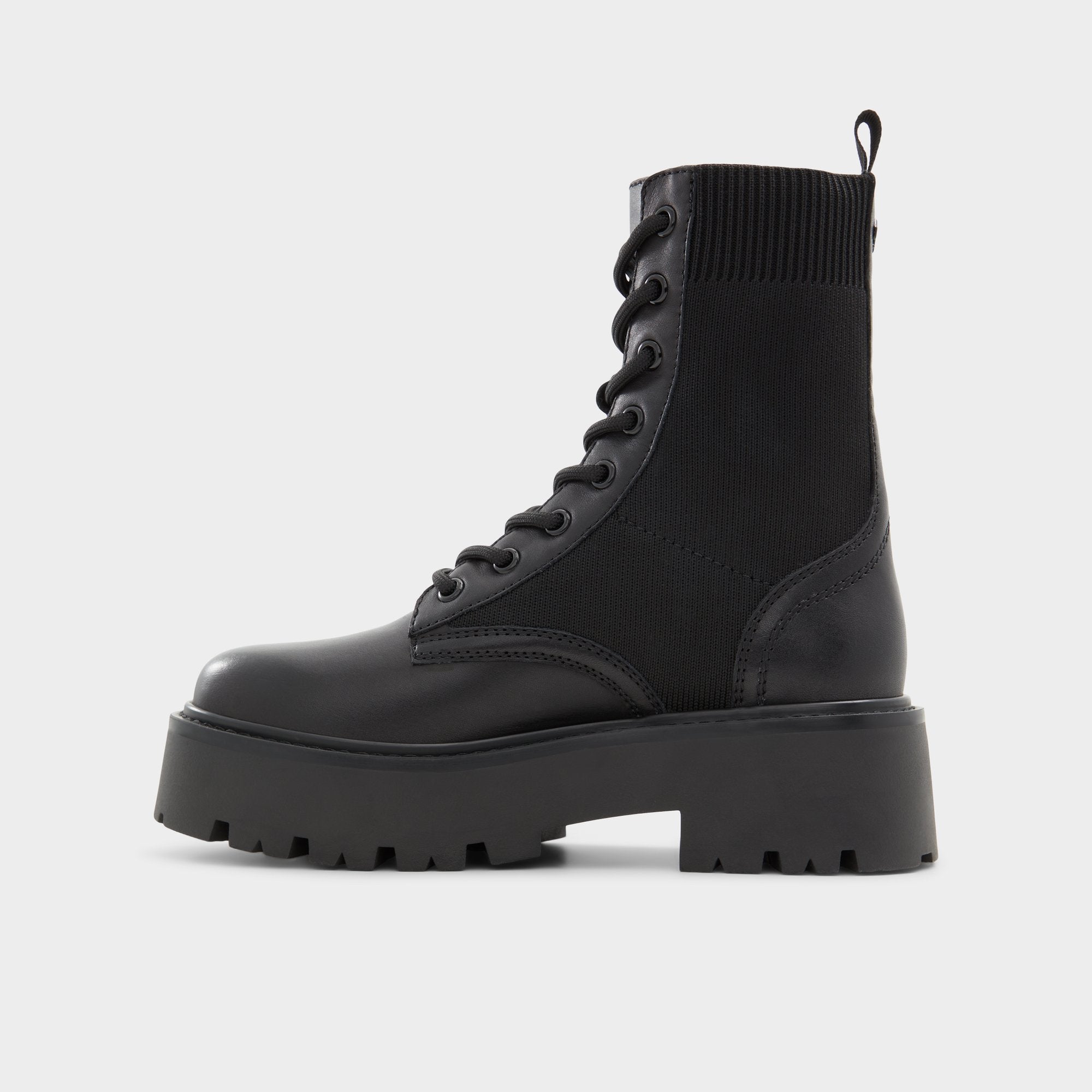 Talaleryknit Black Women's Combat boots - Combat ankle boot, Black | Aldo sale